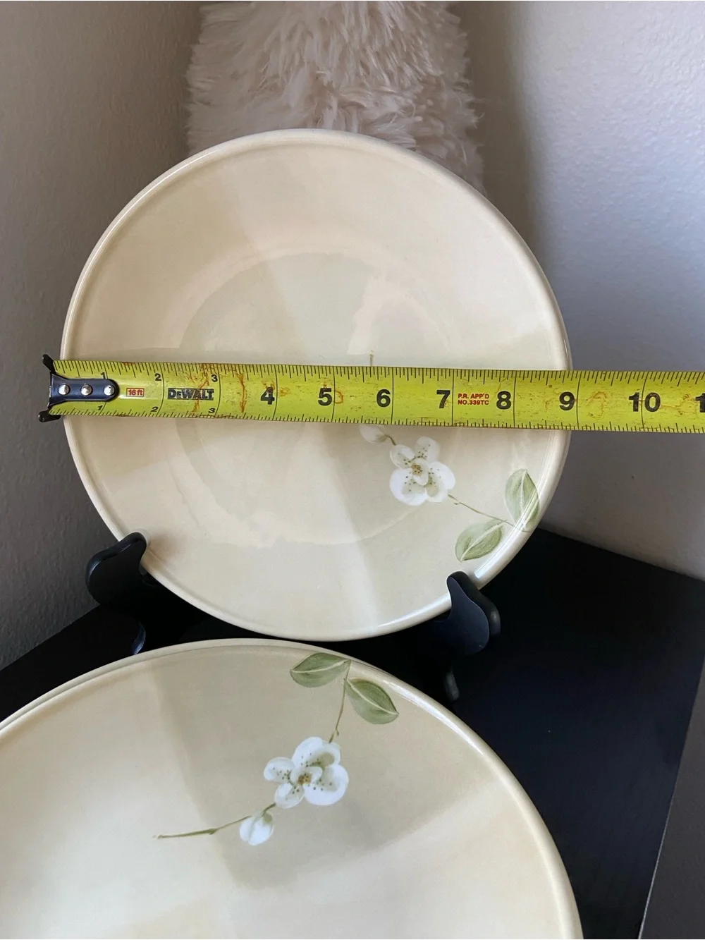 4 Crate & Barrel Orchid Plates 9 inch Royal Stafford Great Britain